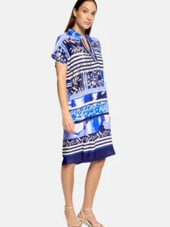 Betty Barclay Damen Sommerkleid in hellblau mehrfarbig