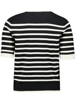 Betty Barclay Damen Strickshirt in schwarz beige