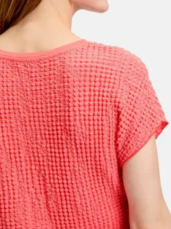 Betty Barclay Damen Strukturshirt in koralle
