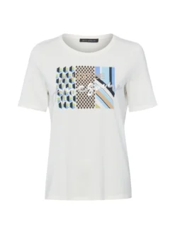 Betty Barclay Damen T-Shirt in ecru mehrfarbig