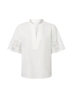 Betty & Co Damen Bluse in ecru - Ärmel: Halbarm