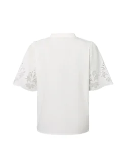 Betty & Co Damen Bluse in ecru - Ärmel: Halbarm