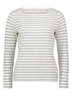 Betty & Co Damen Ringelshirt in weiß