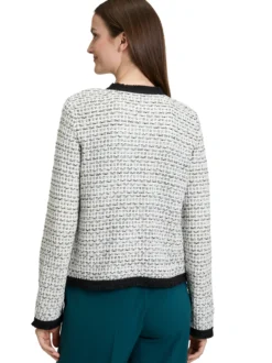 Betty & Co Damen Strickjacke in ecru mehrfarbig