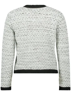Betty & Co Damen Strickjacke in ecru mehrfarbig