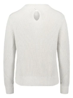 Betty & Co Damen Strickpullover in weiß