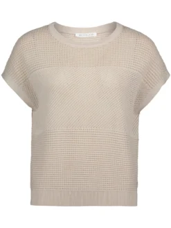 Betty & Co Damen Strickshirt in beige