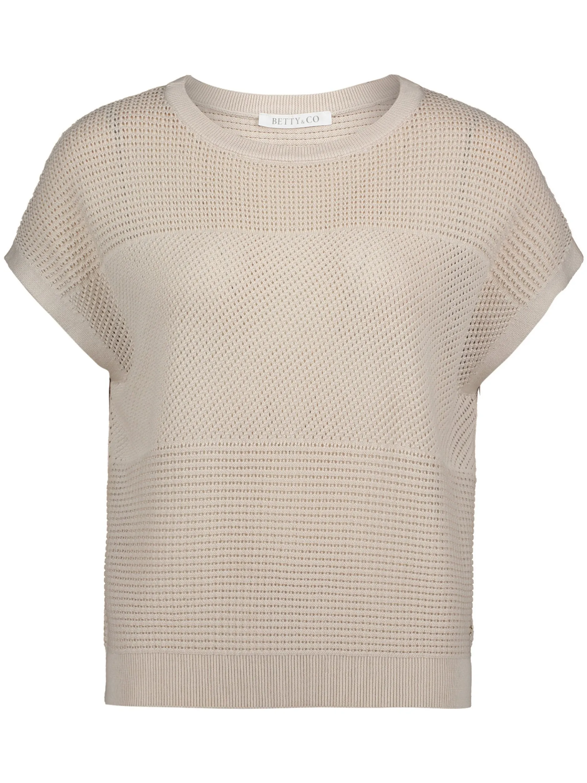 Betty & Co Damen Strickshirt in beige