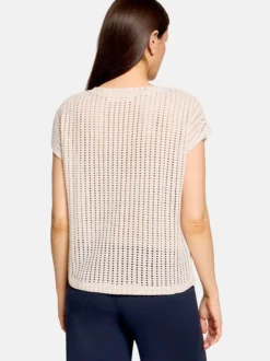 Betty & Co Damen Strickshirt in beige