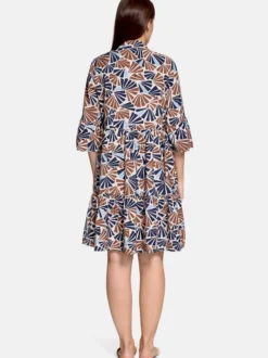 Betty & Co Damen Stufenkleid in beige braun