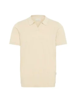 BLEND Herren Feinstrickpoloshirt - BHBray in beige