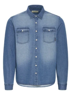 BLEND Herren Jeanshemd - BHDargo in medium stone