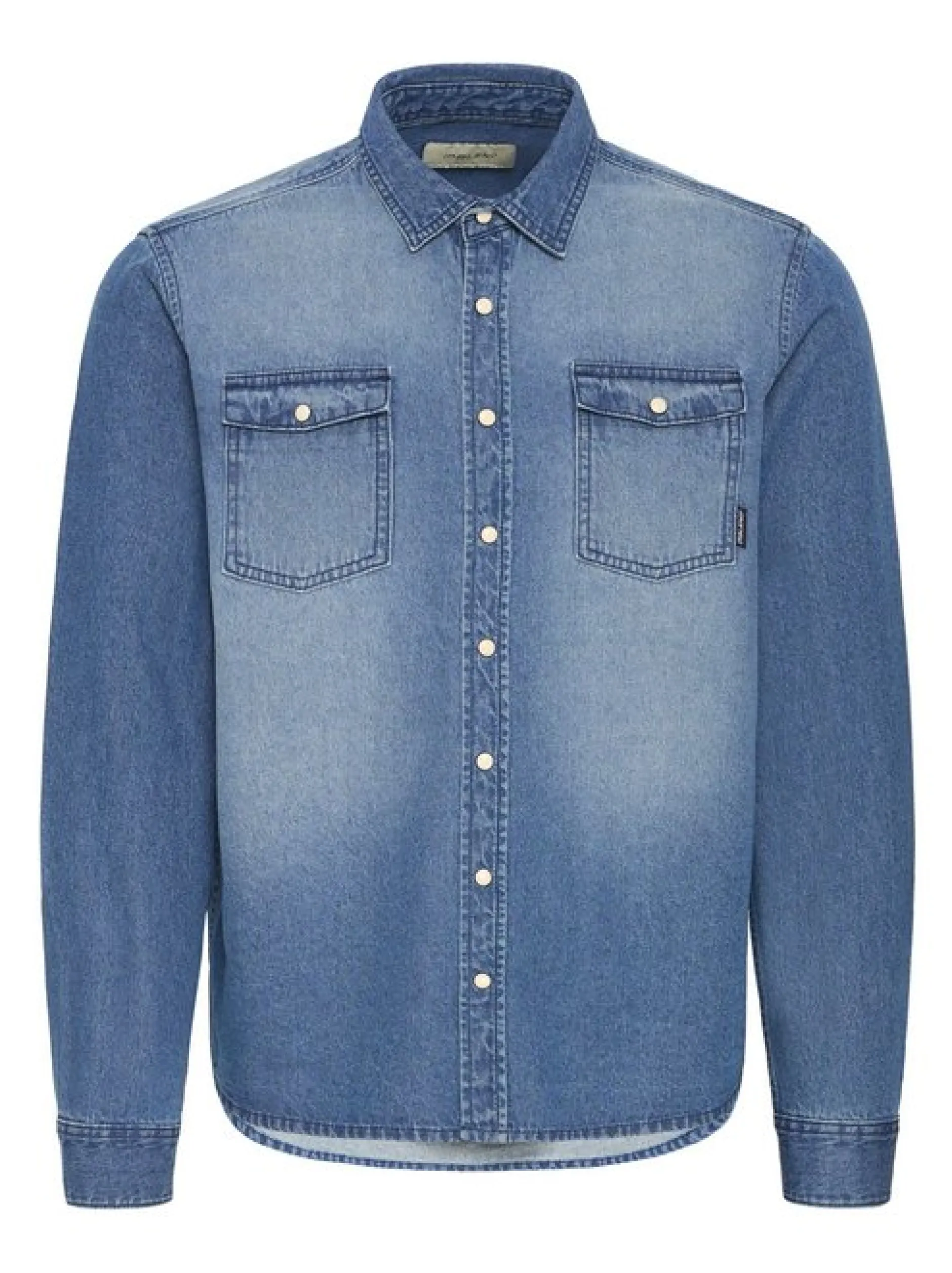 BLEND Herren Jeanshemd - BHDargo in medium stone