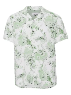 BLEND Herren Kurzarmhemd - BHShirt in grün