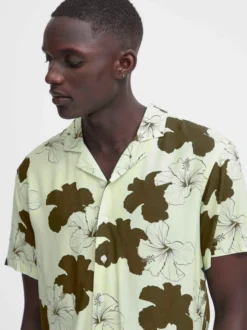 BLEND Herren Kurzarmhemd - BHShirt in grün
