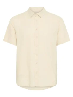 BLEND Herren Kurzarmhemd - BHVIC in beige