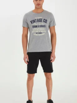 BLEND Herren Kurzarmshirt - BHVadim in grau