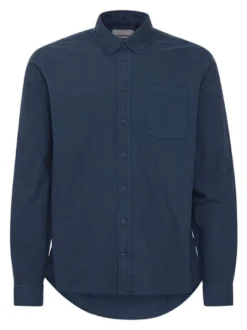 BLEND Herren Langarmhemd - BHBugley in blau