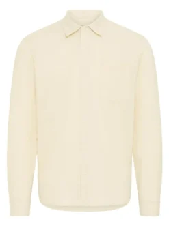 BLEND Herren Langarmhemd - BHBay Linen in beige