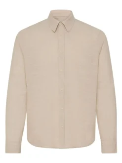 BLEND Herren Langarmhemd - BHDaris in beige