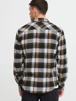 BLEND Herren Langarmhemd - BHShirt in grün