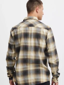 BLEND Herren Langarmhemd - BHShirt in mehrfarbig