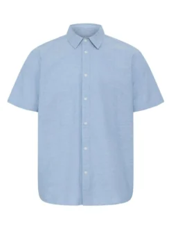 BLEND Herren Leinenhemd - BHAban in blau