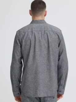 BLEND Herren Leinenhemd - BHAban in schwarz