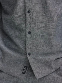 BLEND Herren Leinenhemd - BHAban in schwarz