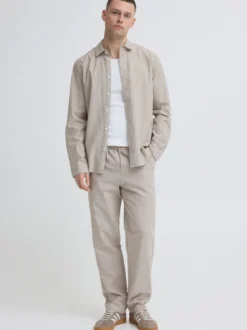 BLEND Herren Leinenhemd - BHAban in beige