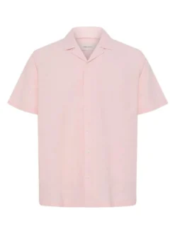BLEND Herren Leinenhemd - BHAban Cuba in rosa