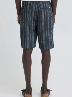 BLEND Herren Leinenhose - BHMaddox Relaxed Fit in blau