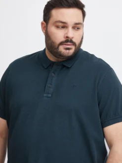 BLEND Herren Poloshirt - BHBShirt Big & Tall in blau