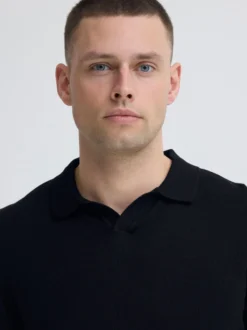 BLEND Herren Poloshirt - BHDao Polo in schwarz