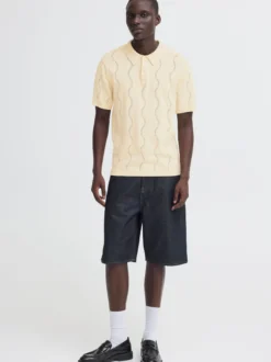 BLEND Herren Poloshirt - BHDuran Knit in beige