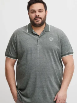BLEND Herren Poloshirt - BHNATE Big & Tall in schwarz