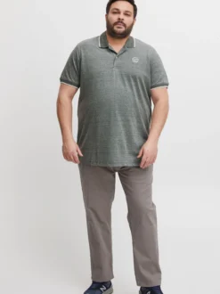 BLEND Herren Poloshirt - BHNATE Big & Tall in schwarz
