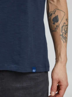 BLEND Herren Print-Shirt - BHPillo in blau