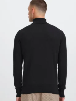 BLEND Herren Rollkragenpullover - BHFibes in schwarz