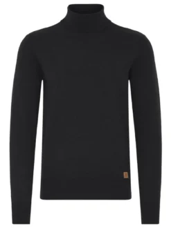 BLEND Herren Rollkragenpullover - BHFibes in schwarz