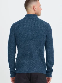 BLEND Herren Rollkragenpullover - BHPatta in blau