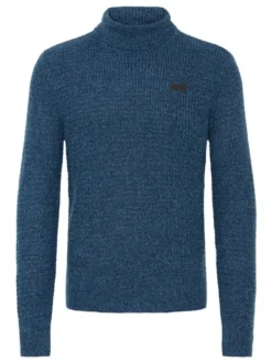 BLEND Herren Rollkragenpullover - BHPatta in blau