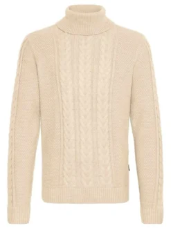 BLEND Herren Rollkragenpullover - BHBasim in beige