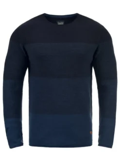 BLEND Herren Rundhalspullover - BHBenno in blau