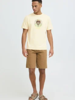 BLEND Herren Rundhalsshirt - BHKarsten in sand