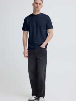 BLEND Herren Rundhalsshirt - BHEswin in blau