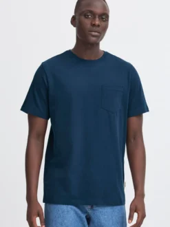 BLEND Herren Rundhalsshirt - BHBenni in blau
