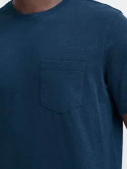 BLEND Herren Rundhalsshirt - BHBenni in blau