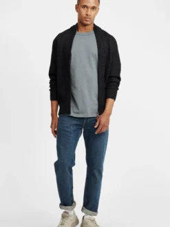 BLEND Herren Strickjacke - BHOteros in schwarz