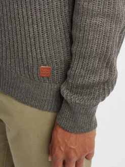 BLEND Herren Strickjacke - BHOteros in grau